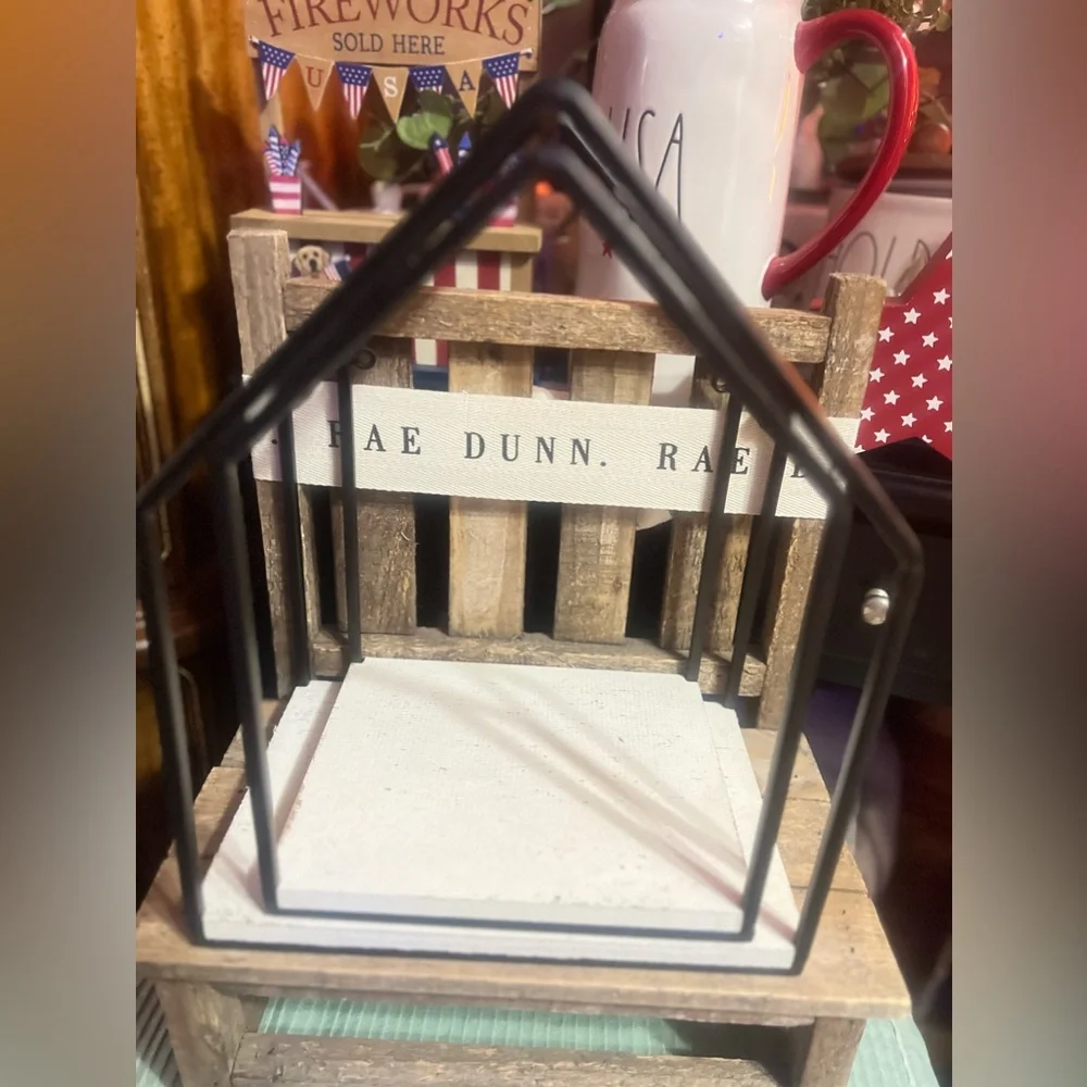 Set of 2 White Wood House Shaped Hanging Display Shelves